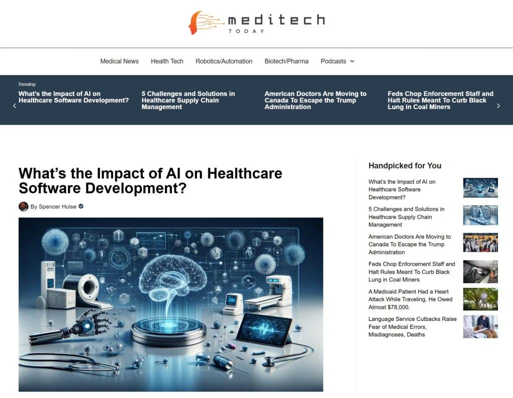 Featured on Meditech